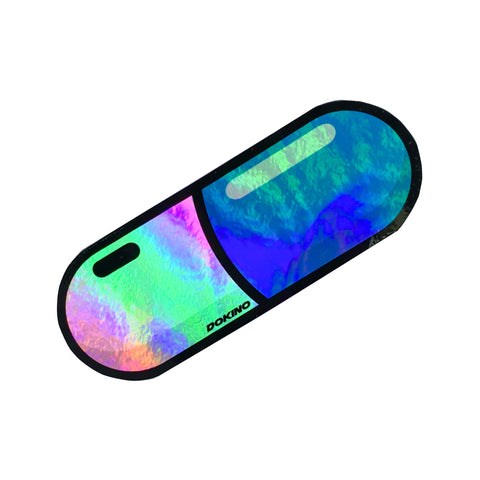 Pill Capsule Holographic Sticker