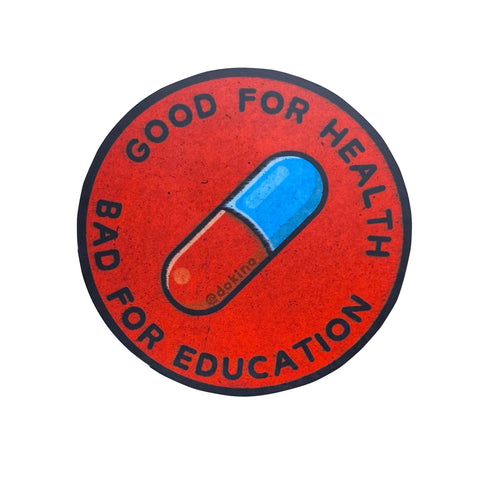 Red Pill Round Sticker