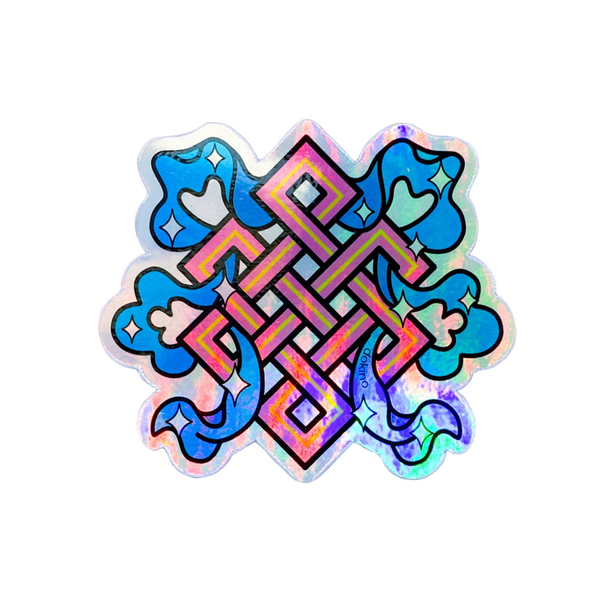 Endless Knot Holographic Sticker